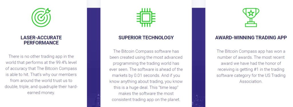 bitcoincompass features