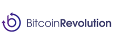 bitcoin revolution logo purple letters