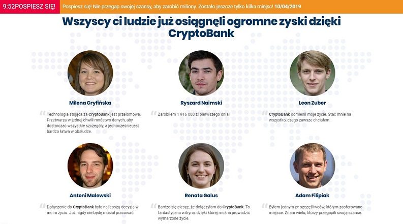 opinie użytkowników bota crypto bank