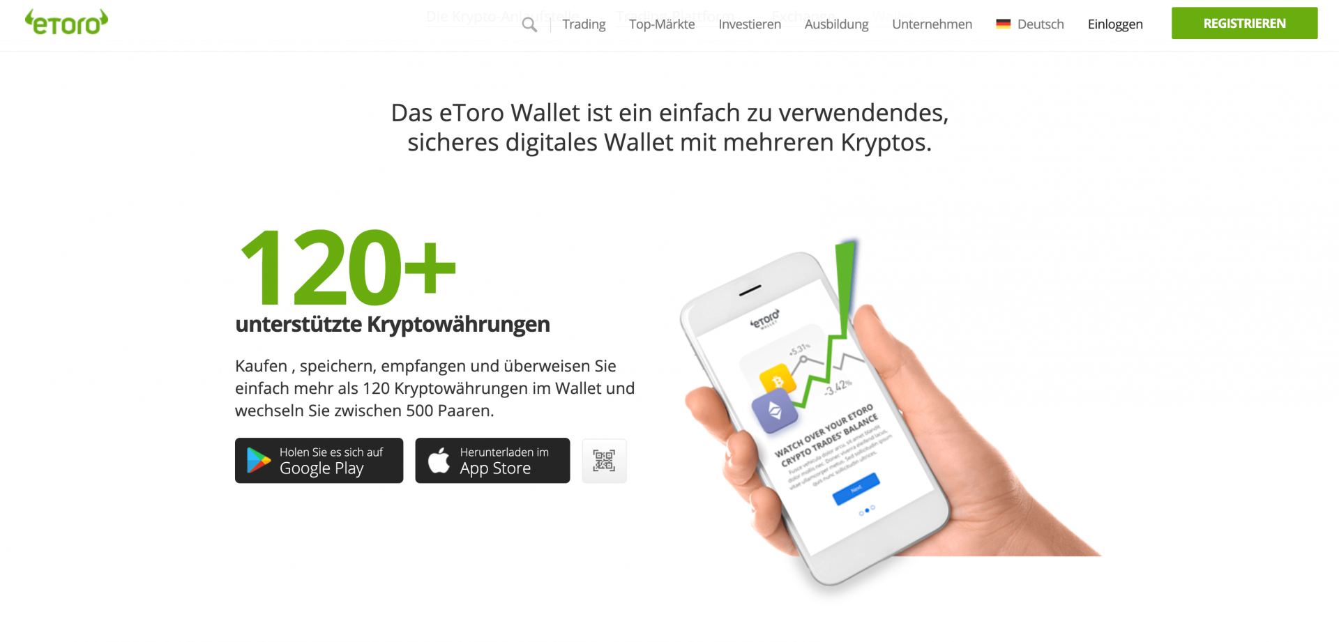 Bitcoin Konto - eToro Wallet